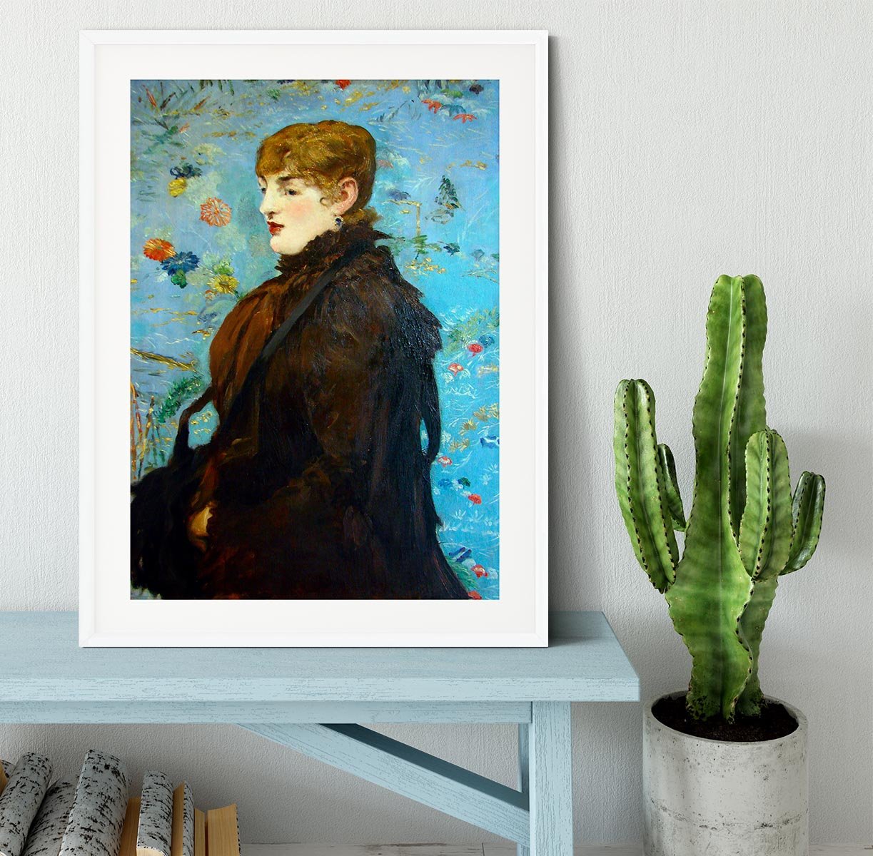 Portrait de MCry Laurent 1882 by Manet Framed Print - Canvas Art Rocks - 5