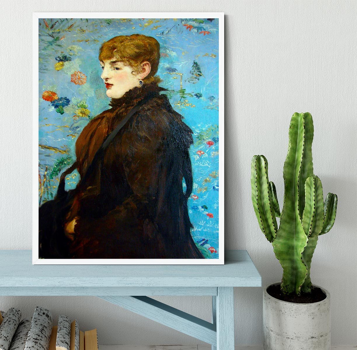Portrait de MCry Laurent 1882 by Manet Framed Print - Canvas Art Rocks -6