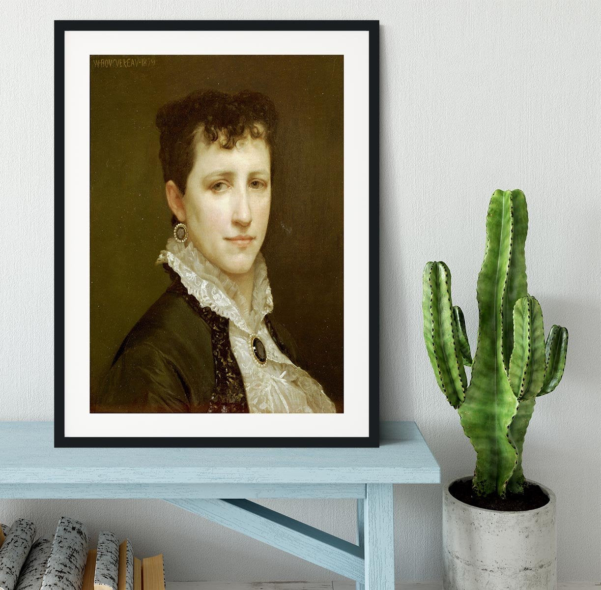 Portrait de Mademoiselle Elizabeth Gardner By Bouguereau Framed Print - Canvas Art Rocks - 1
