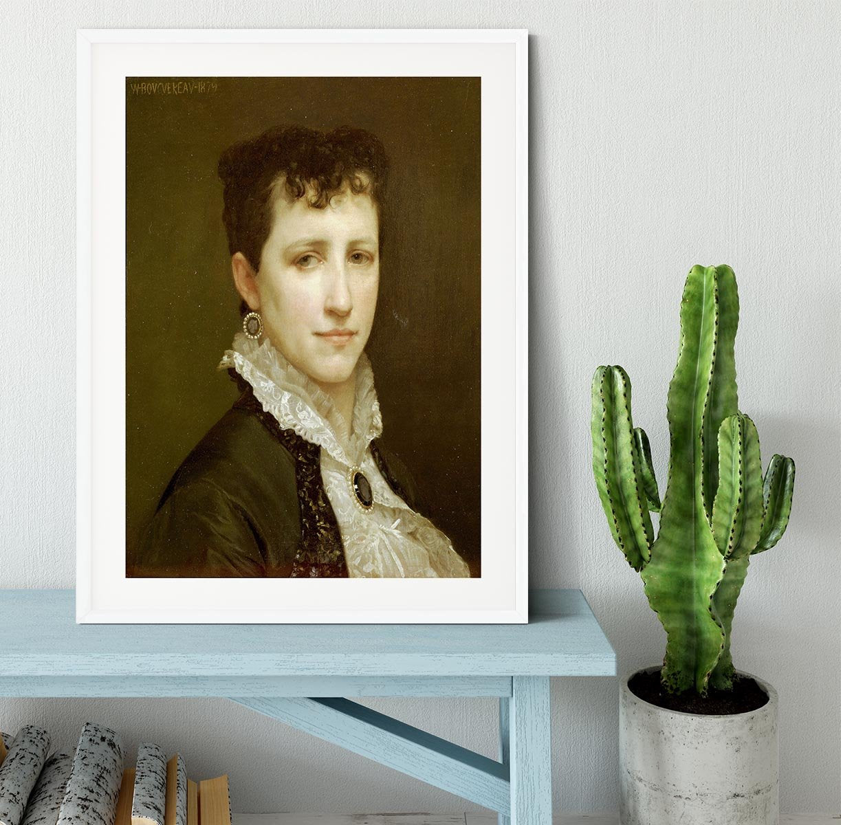 Portrait de Mademoiselle Elizabeth Gardner By Bouguereau Framed Print - Canvas Art Rocks - 5