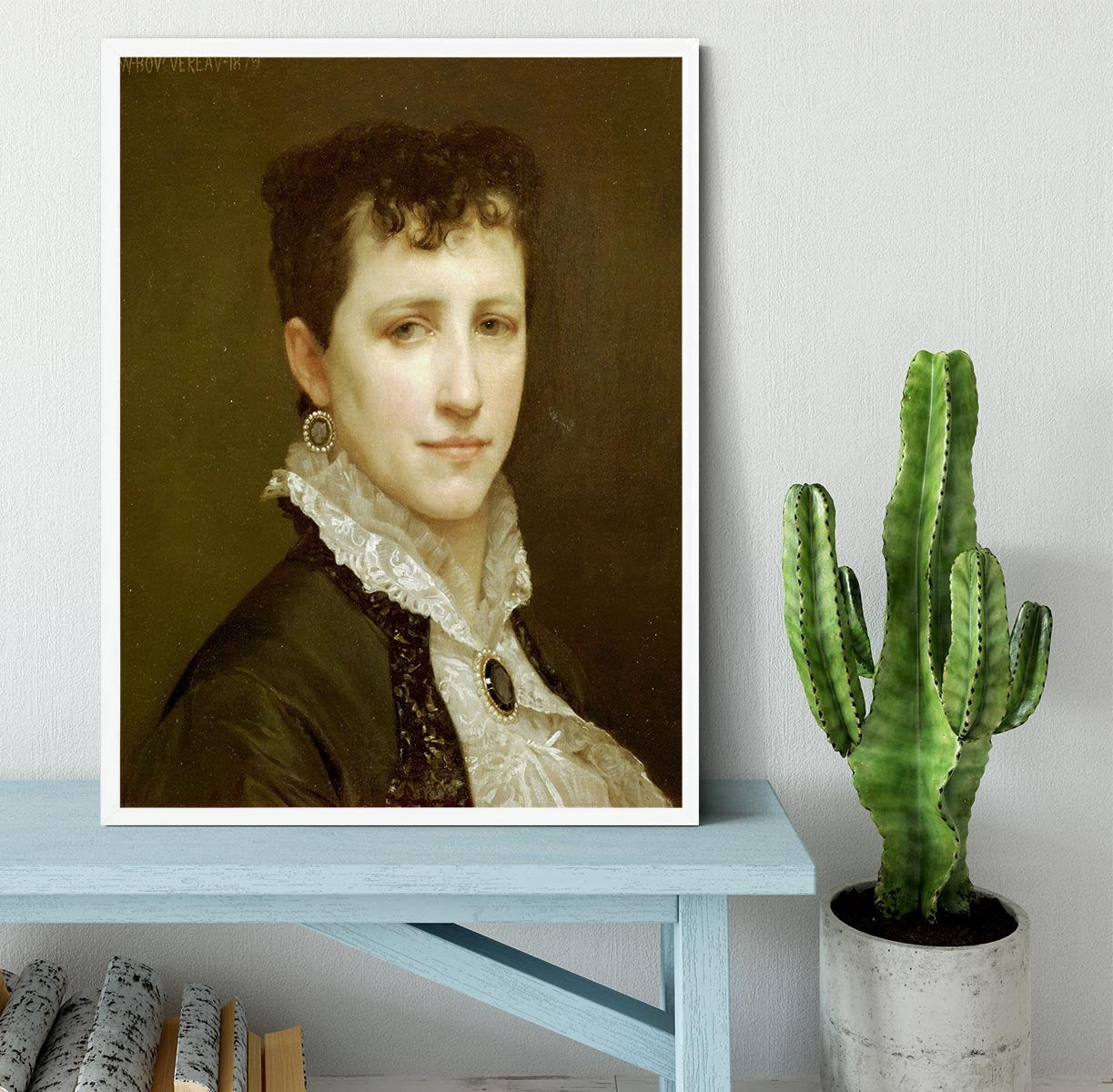 Portrait de Mademoiselle Elizabeth Gardner By Bouguereau Framed Print - Canvas Art Rocks -6