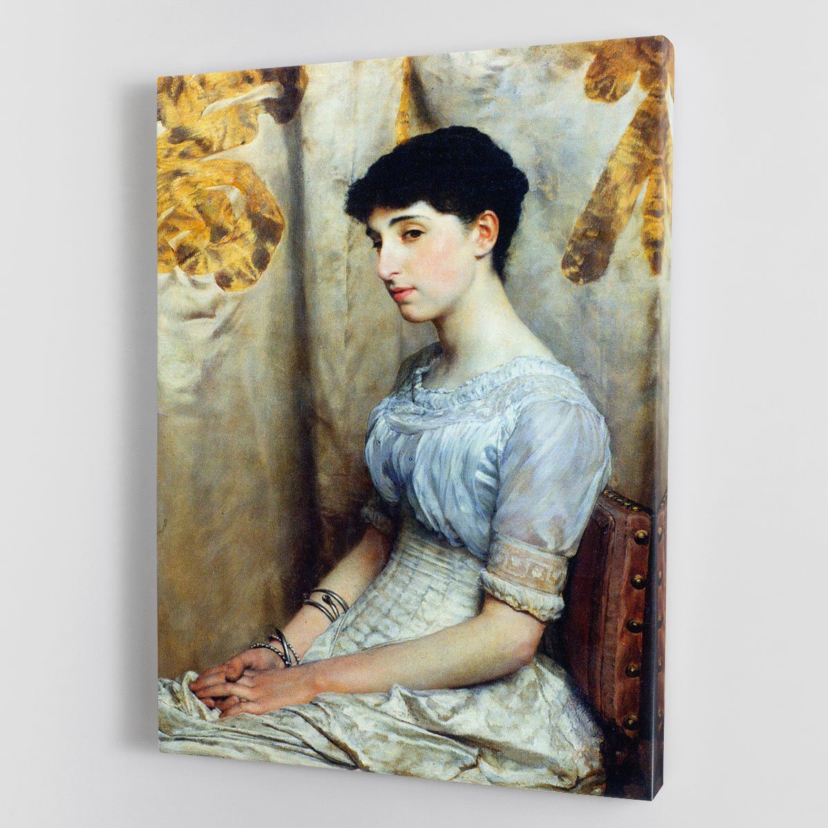 Portrait of Alice Lewis by Alma Tadema Canvas Print or Poster