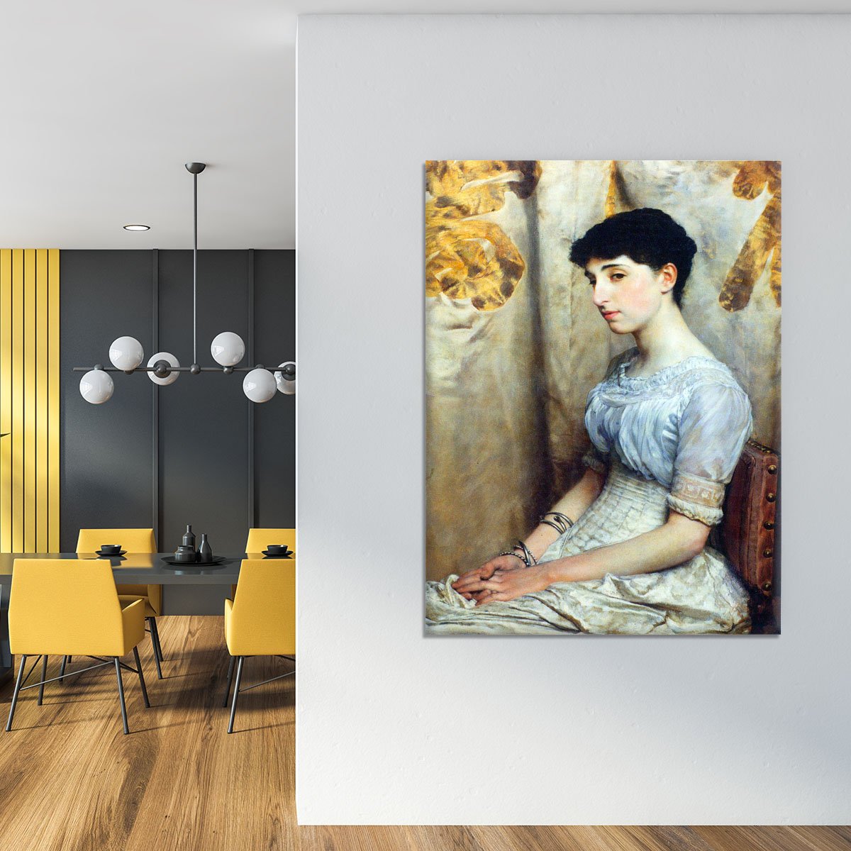 Portrait of Alice Lewis by Alma Tadema Canvas Print or Poster