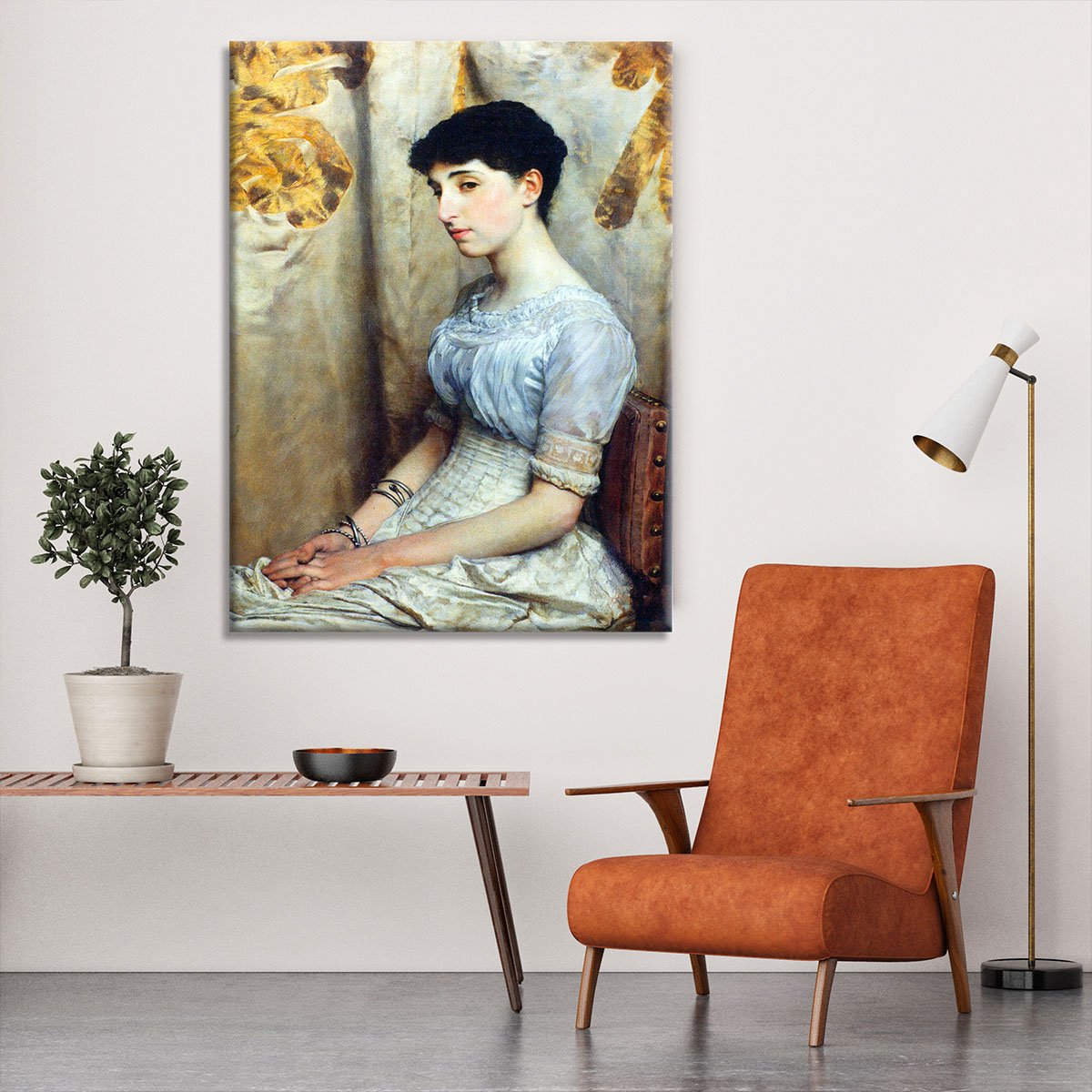 Portrait of Alice Lewis by Alma Tadema Canvas Print or Poster