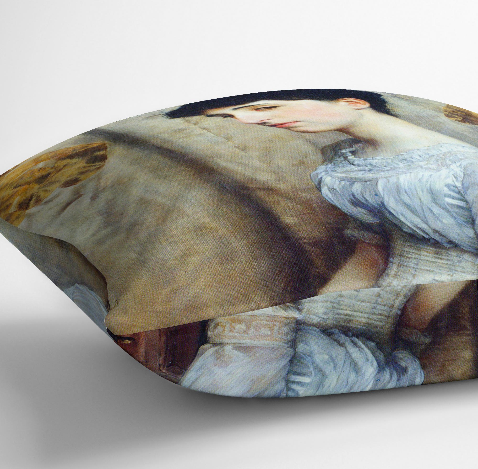 Portrait of Alice Lewis by Alma Tadema Cushion - Canvas Art Rocks - 3