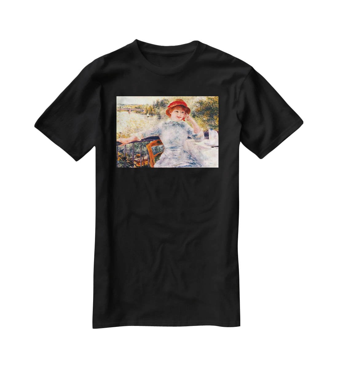 Portrait of Alphonsine Fournaise by Renoir T-Shirt - Canvas Art Rocks - 1