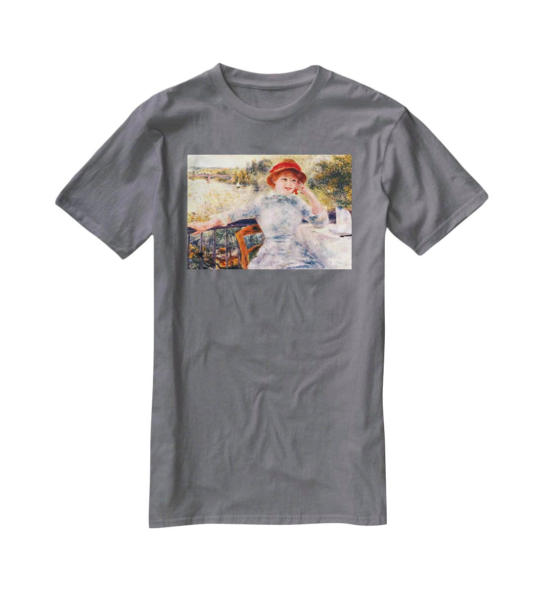 Portrait of Alphonsine Fournaise by Renoir T-Shirt - Canvas Art Rocks - 3