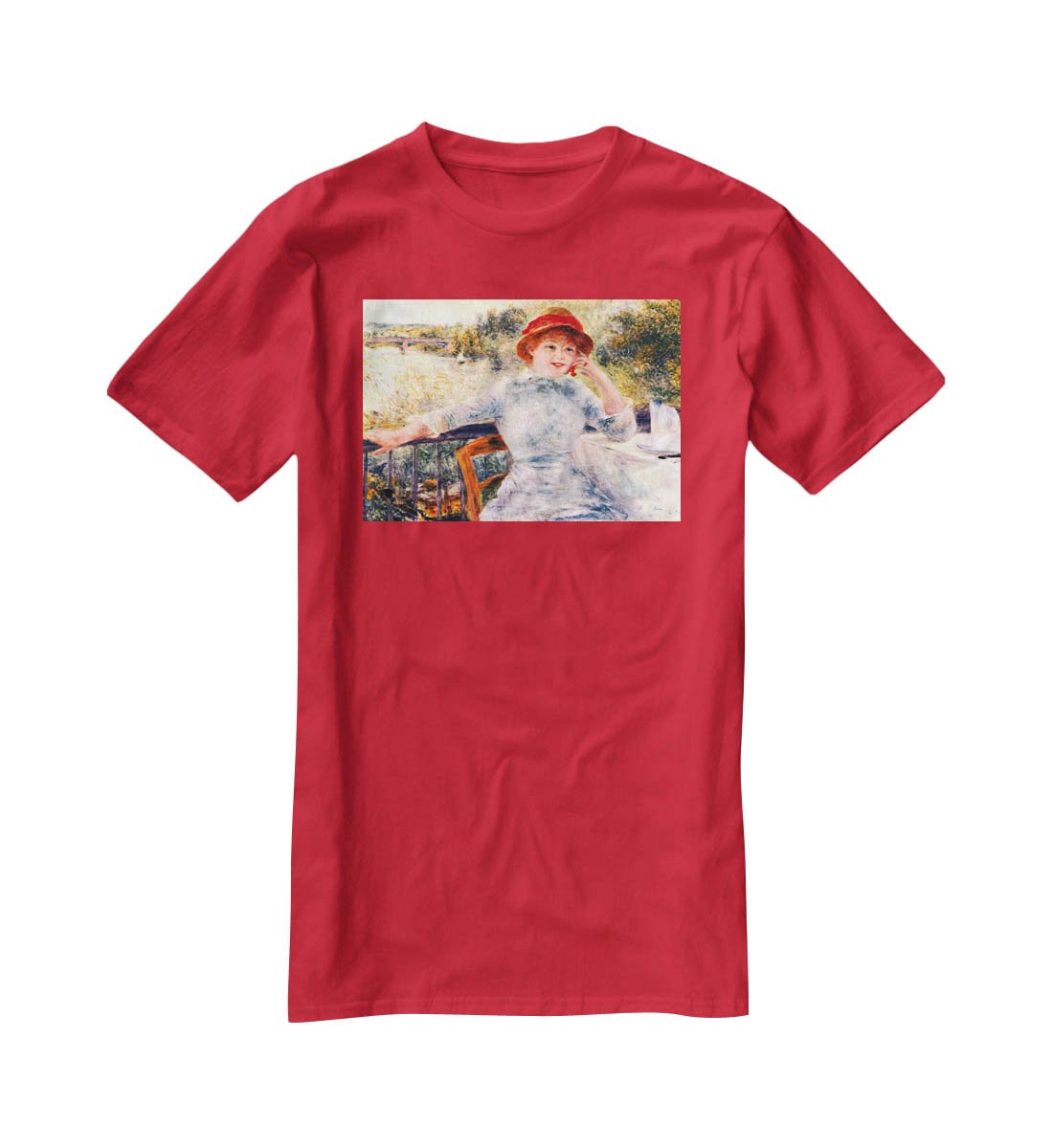 Portrait of Alphonsine Fournaise by Renoir T-Shirt - Canvas Art Rocks - 4