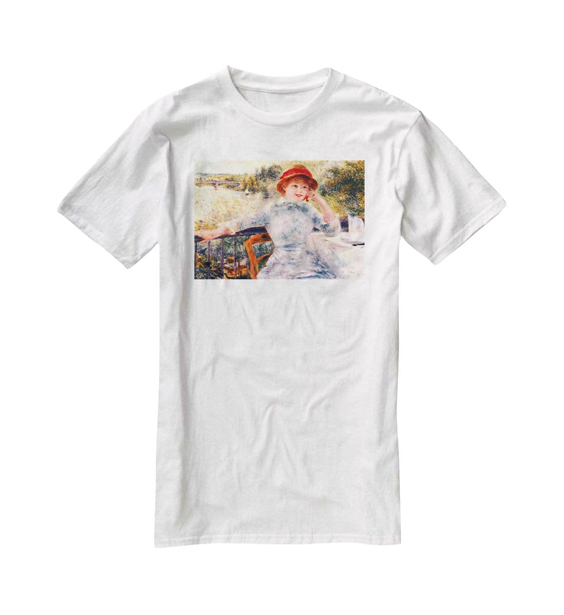 Portrait of Alphonsine Fournaise by Renoir T-Shirt - Canvas Art Rocks - 5
