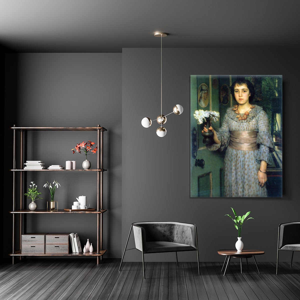 Portrait of Anna Alma Tadema by Alma Tadema Canvas Print or Poster