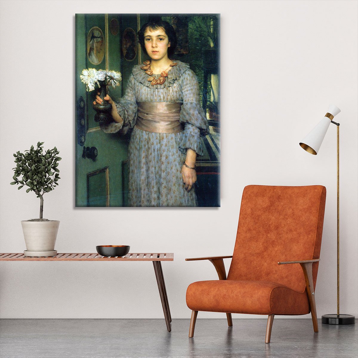 Portrait of Anna Alma Tadema by Alma Tadema Canvas Print or Poster