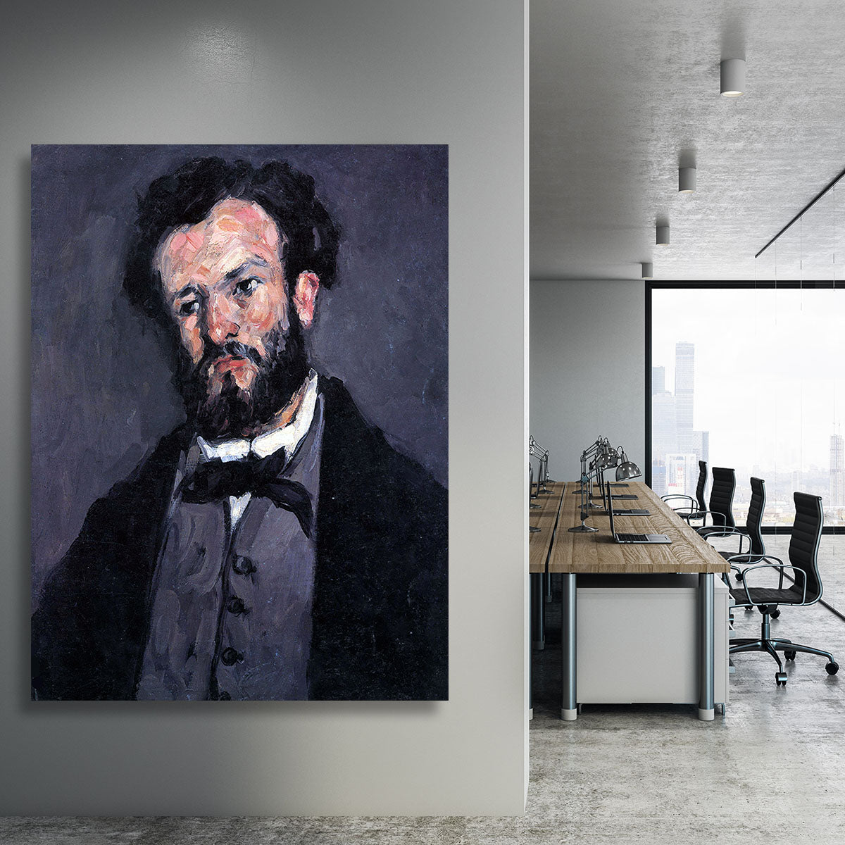 Portrait of Antony Valabrägue by Cezanne Canvas Print or Poster - Canvas Art Rocks - 3