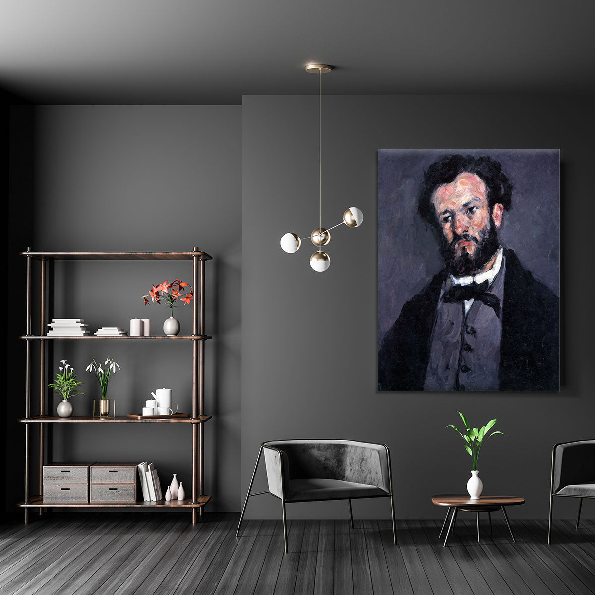 Portrait of Antony Valabrägue by Cezanne Canvas Print or Poster - Canvas Art Rocks - 5