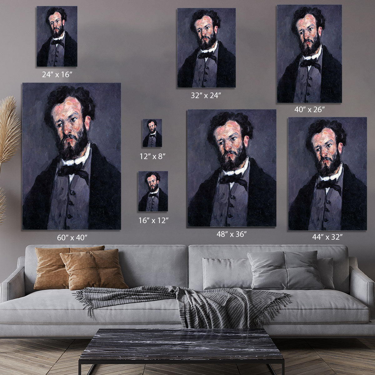 Portrait of Antony Valabrägue by Cezanne Canvas Print or Poster - Canvas Art Rocks - 7