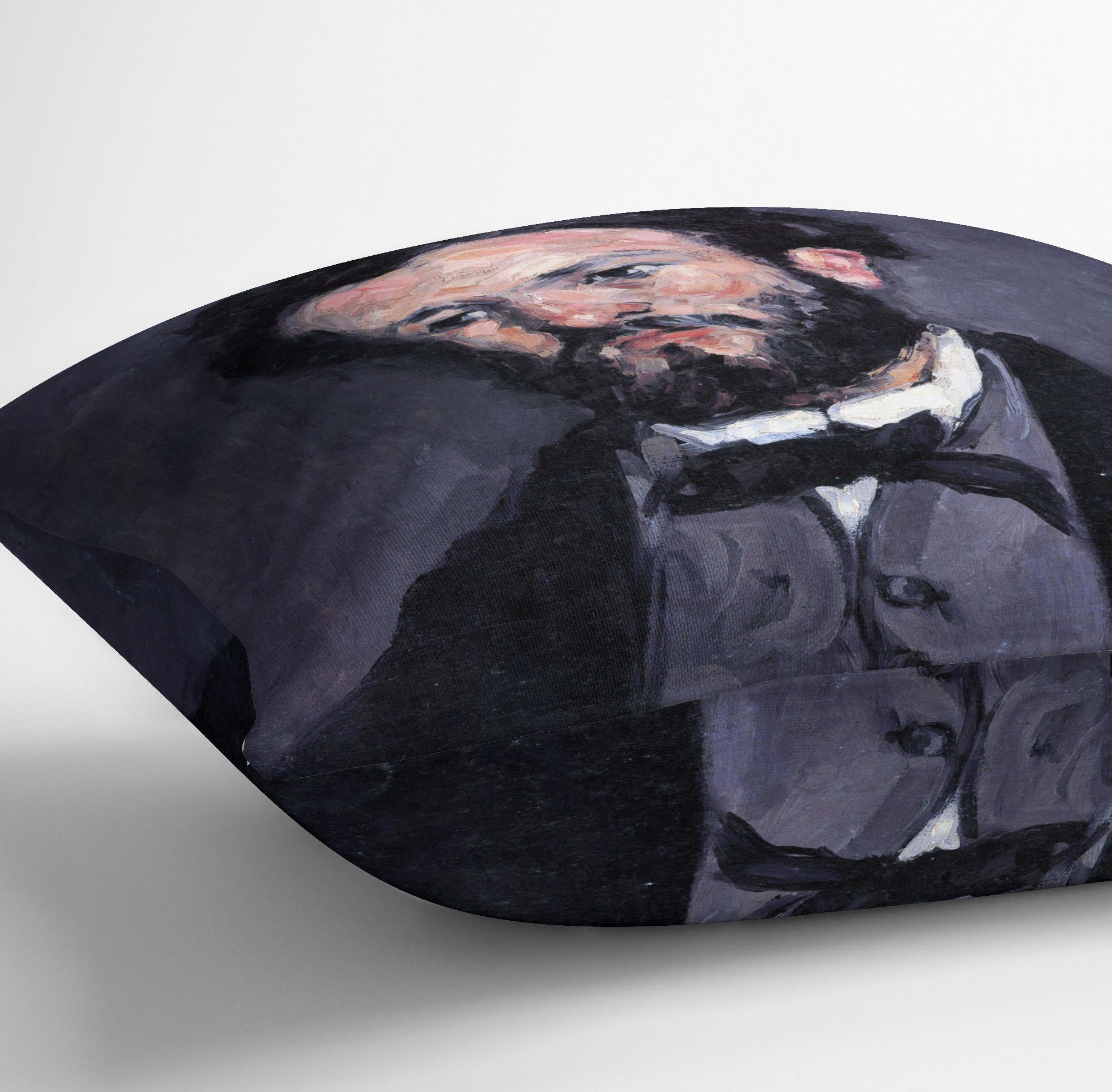 Portrait of Antony Valabrägue by Cezanne Cushion - Canvas Art Rocks - 3