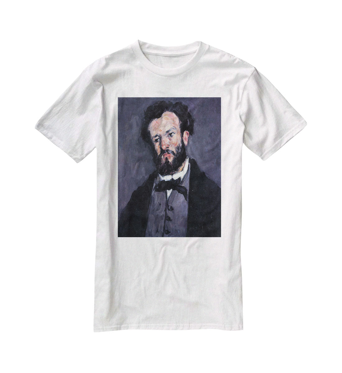 Portrait of Antony Valabrägue by Cezanne T-Shirt - Canvas Art Rocks - 5