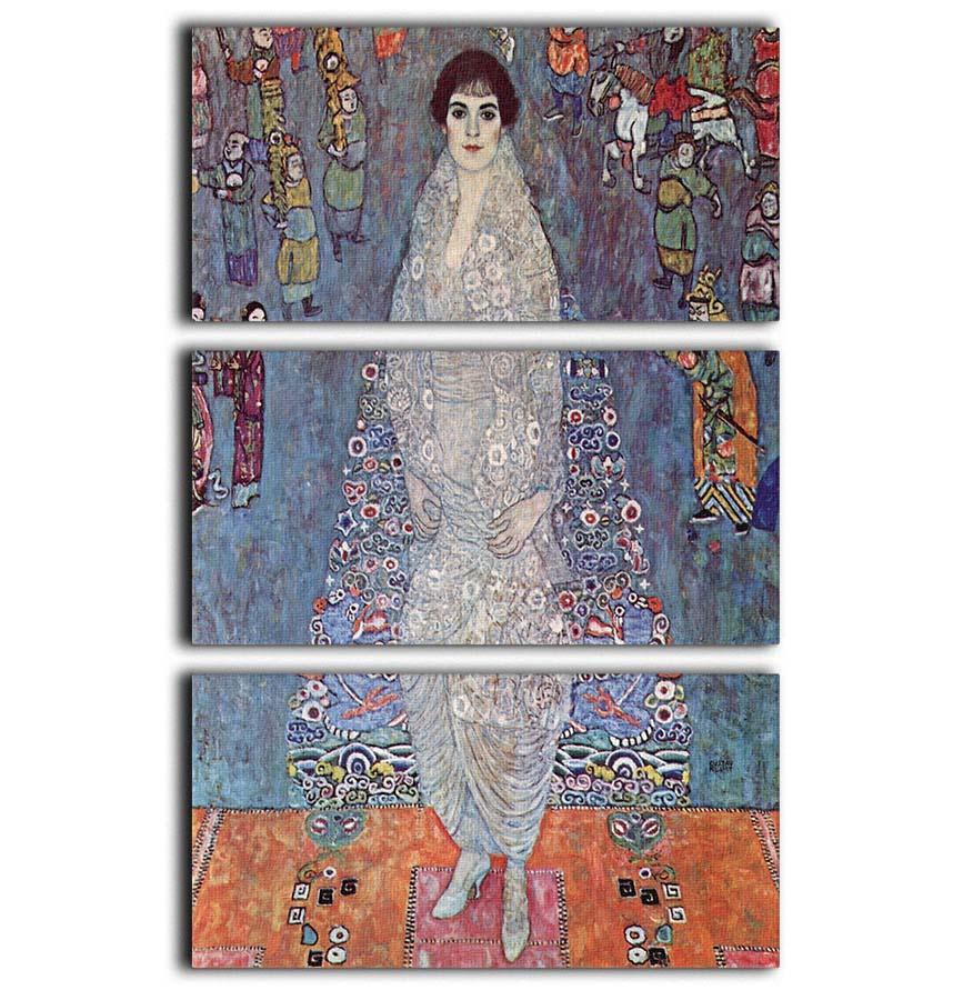 Portrait of Baroness Elisabeth Bachofen by Klimt 3 Split Panel Canvas Print - Canvas Art Rocks - 1