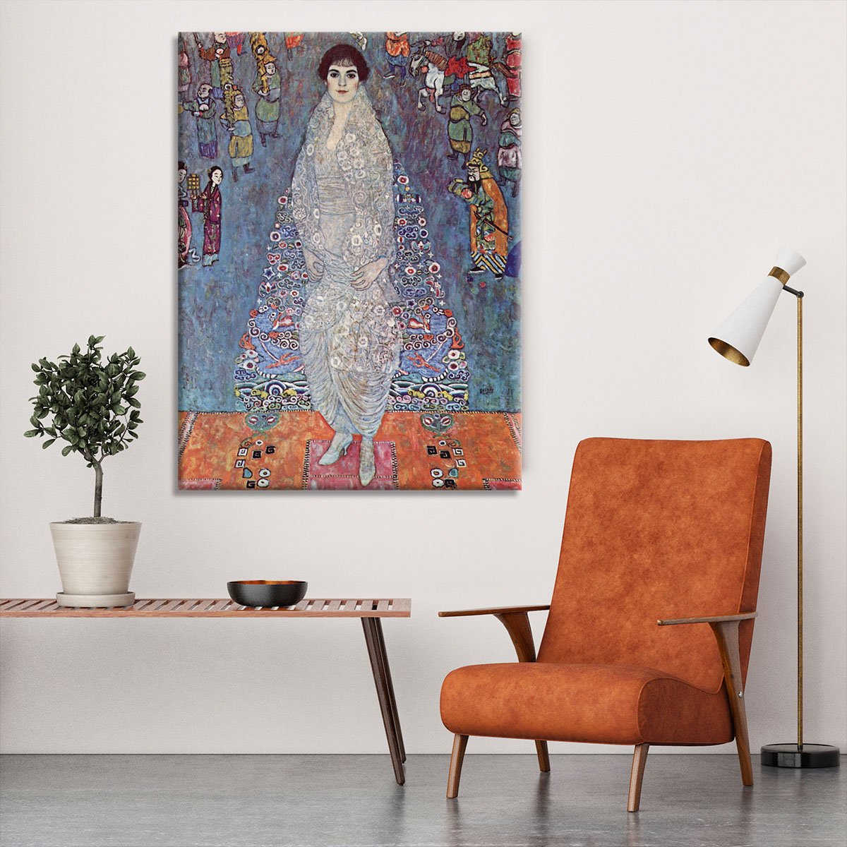 Portrait of Baroness Elisabeth Bachofen by Klimt Canvas Print or Poster