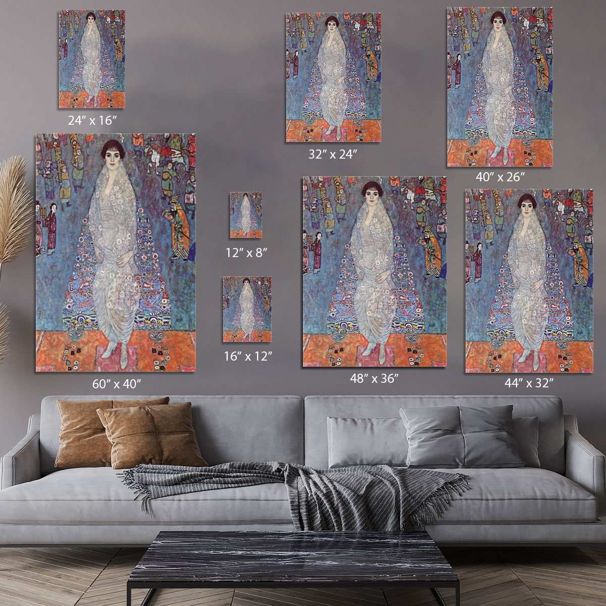Portrait of Baroness Elisabeth Bachofen by Klimt Canvas Print or Poster