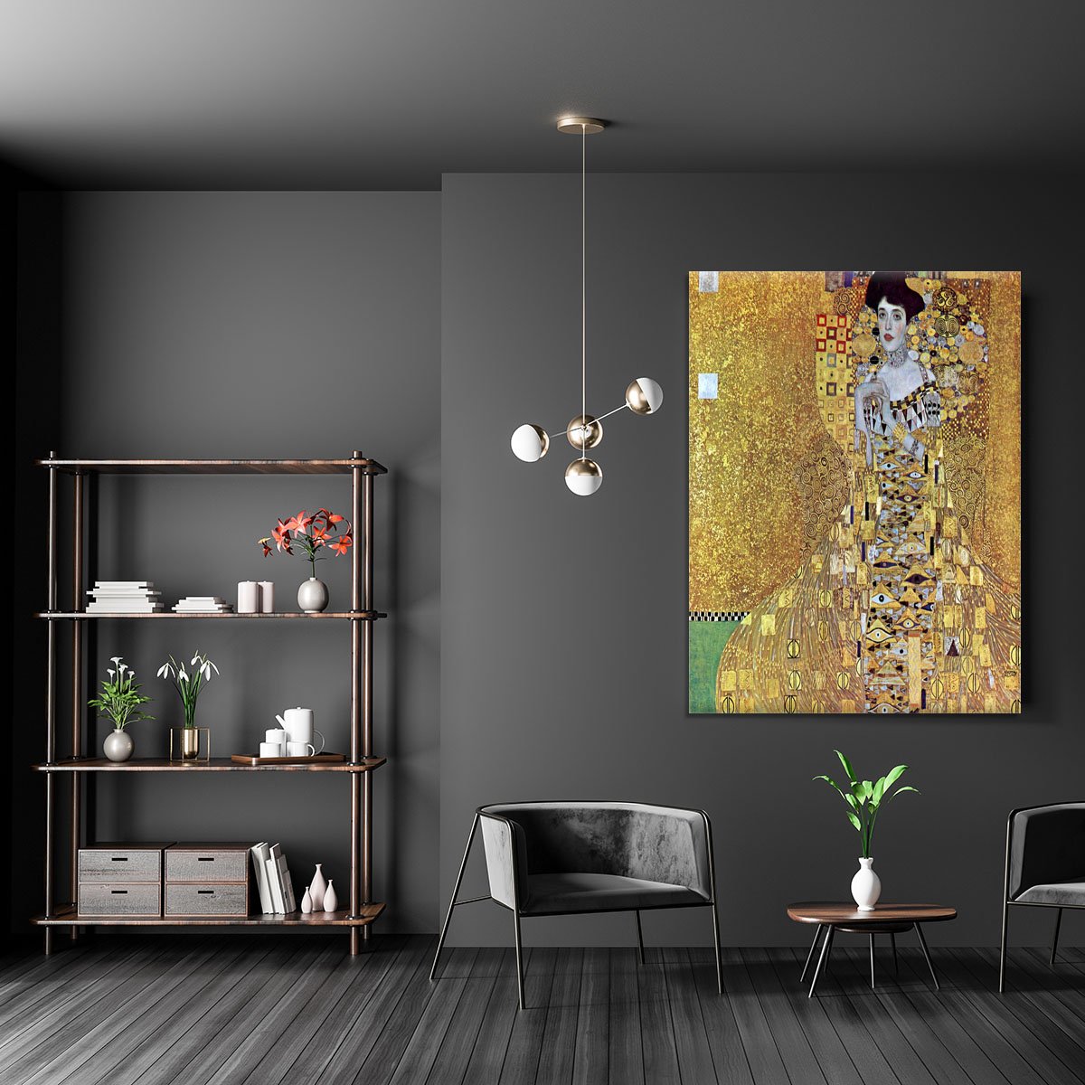 Portrait of Block Bauer 2 by Klimt Canvas Print or Poster