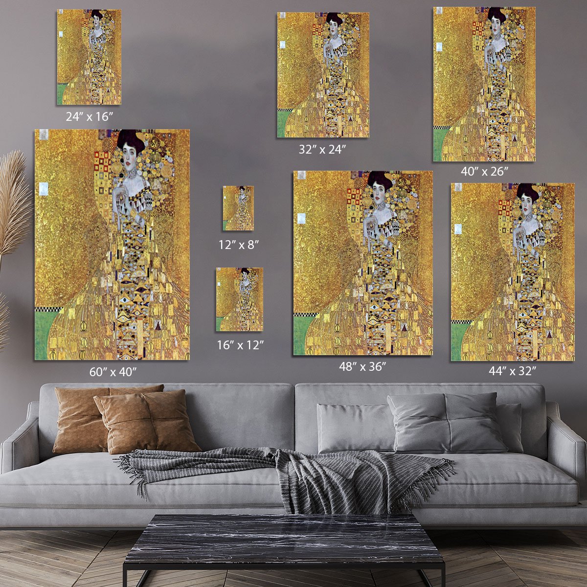 Portrait of Block Bauer 2 by Klimt Canvas Print or Poster