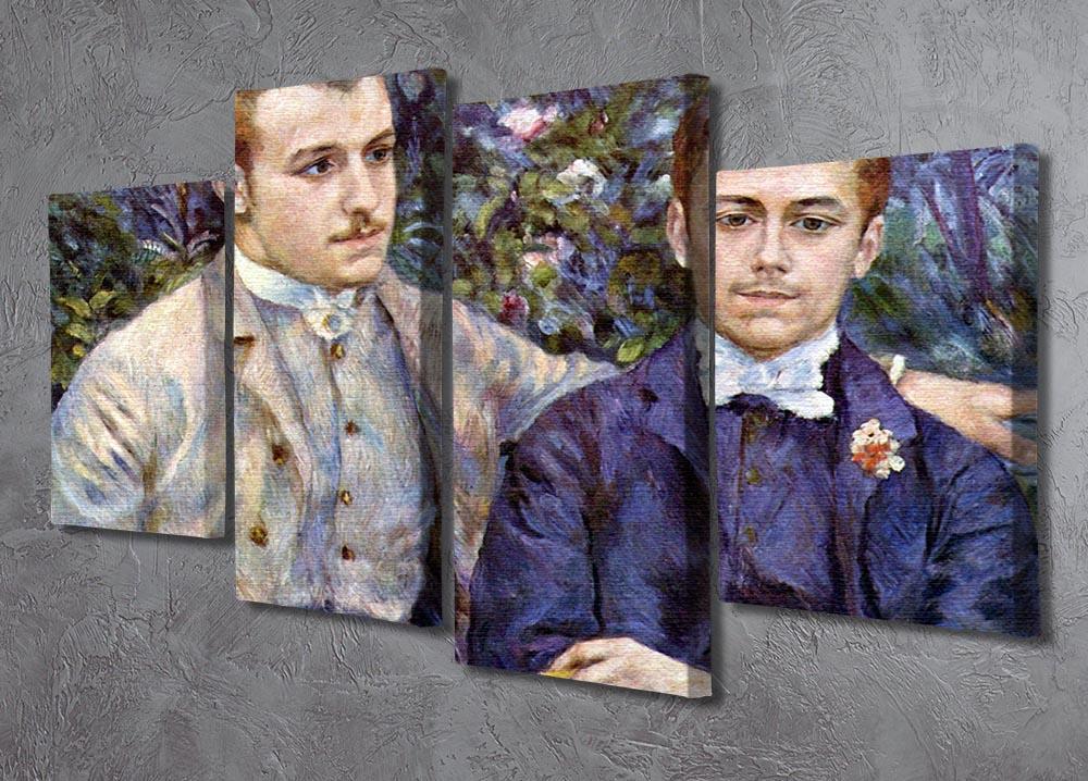 Portrait of Charles and George by Renoir 4 Split Panel Canvas - Canvas Art Rocks - 2