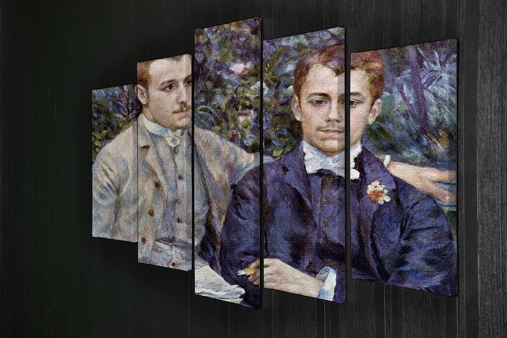 Portrait of Charles and George by Renoir 5 Split Panel Canvas - Canvas Art Rocks - 2