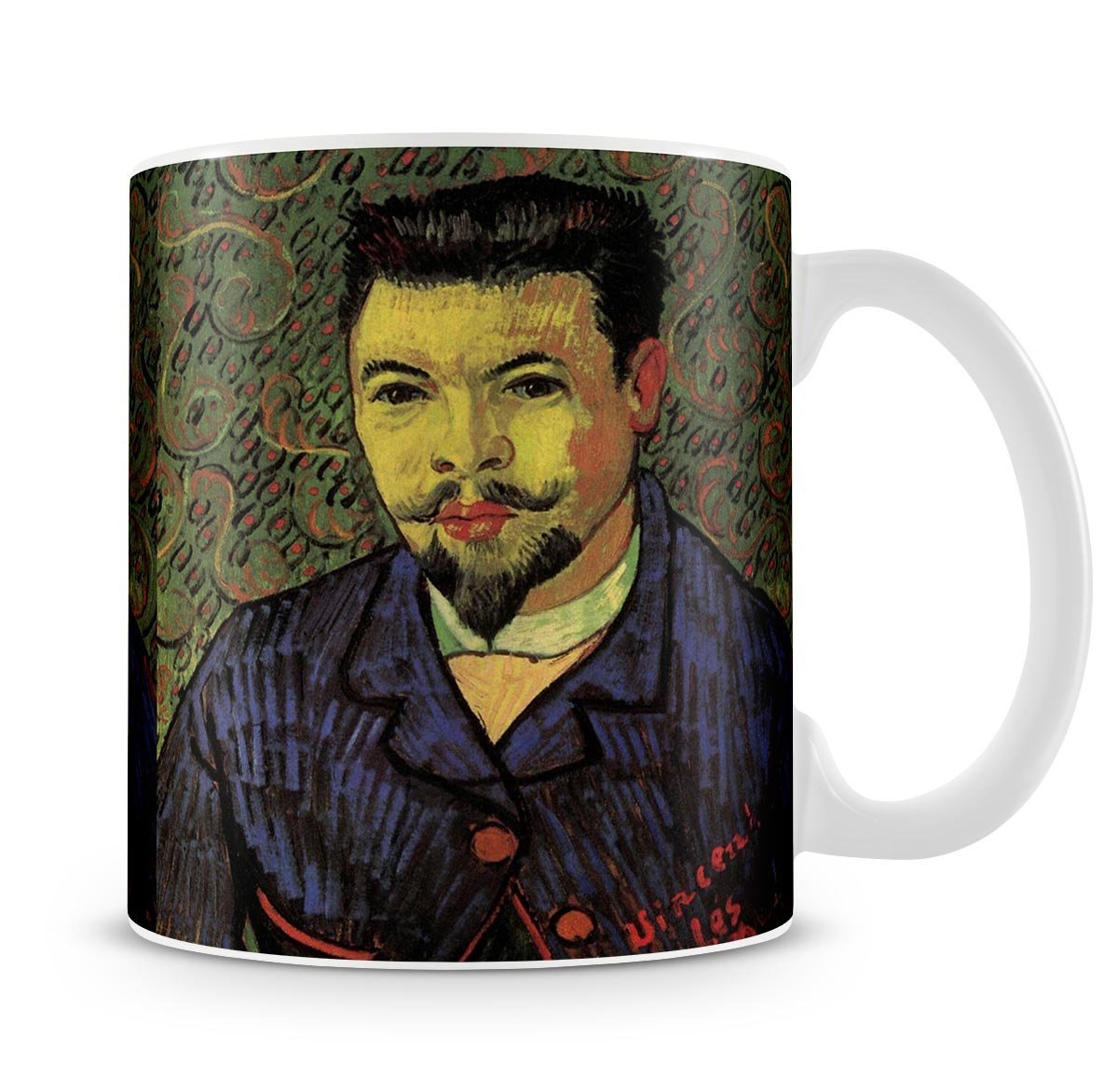 Portrait of Doctor Felix Rey by Van Gogh Mug - Canvas Art Rocks - 4