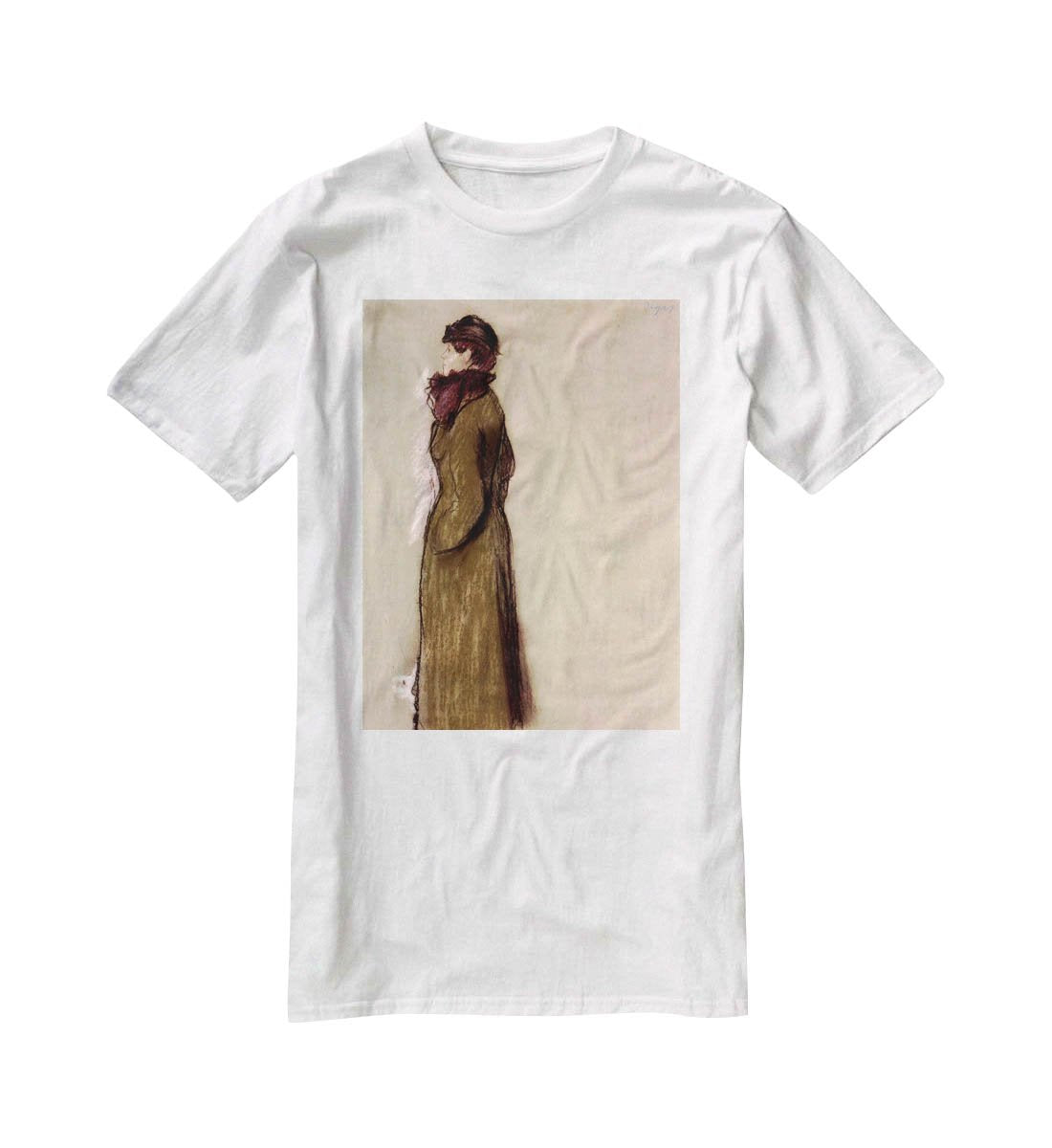 Portrait of Ellen AndrCe by Degas T-Shirt - Canvas Art Rocks - 5
