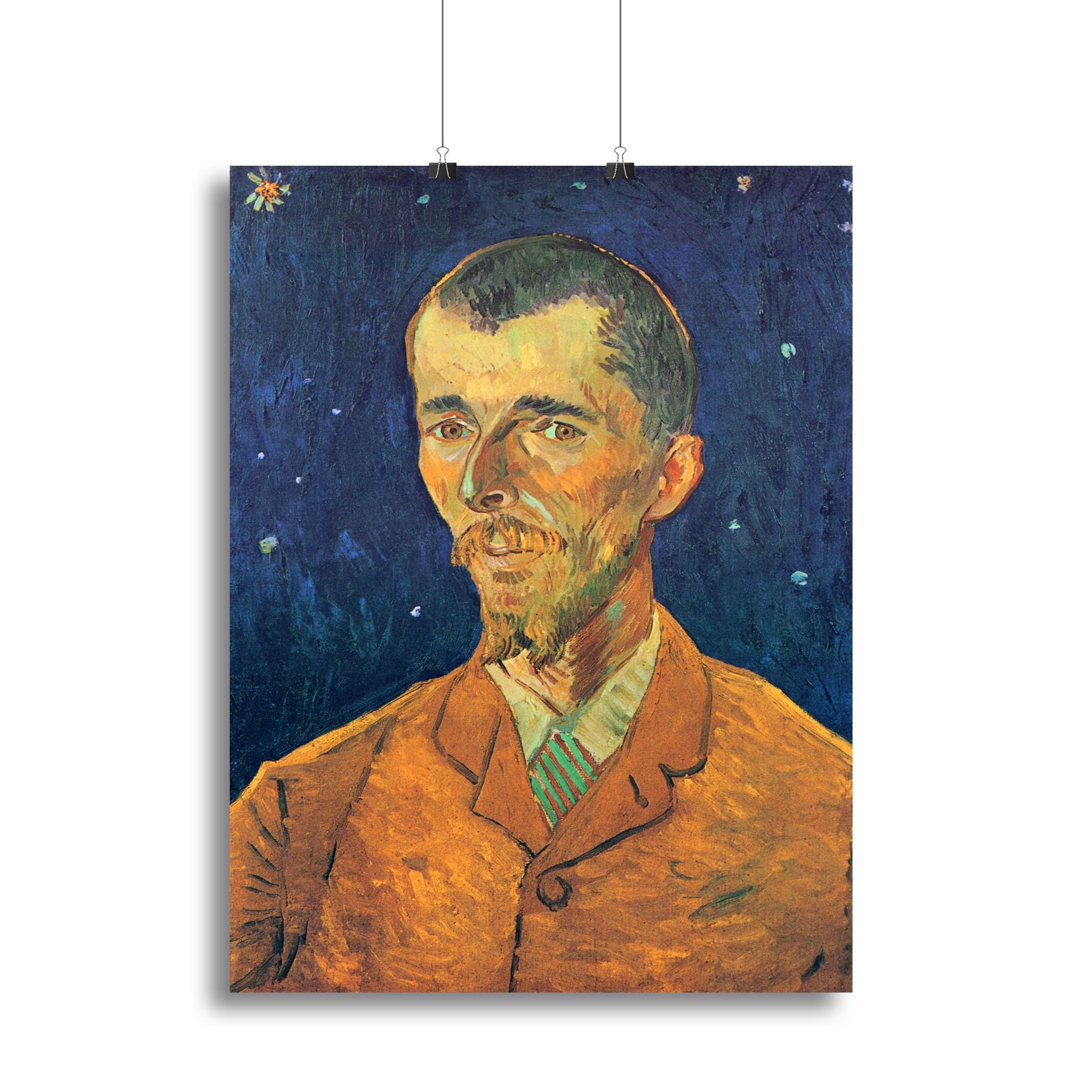 Portrait of Eugene Boch by Van Gogh Canvas Print or Poster