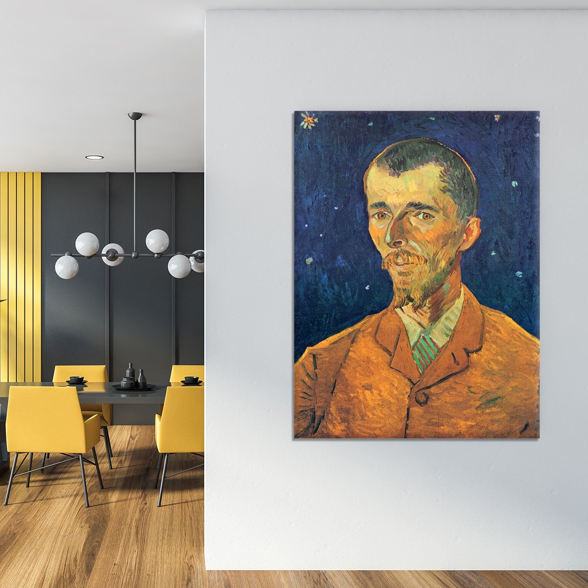 Portrait of Eugene Boch by Van Gogh Canvas Print or Poster