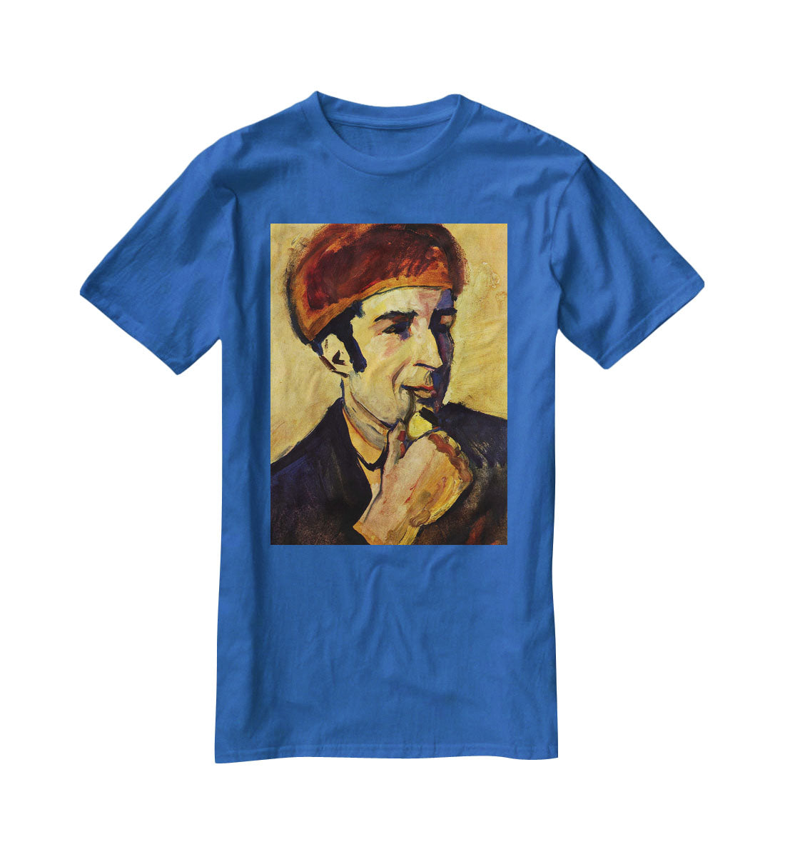 Portrait of Franz Marc by Macke T-Shirt - Canvas Art Rocks - 2