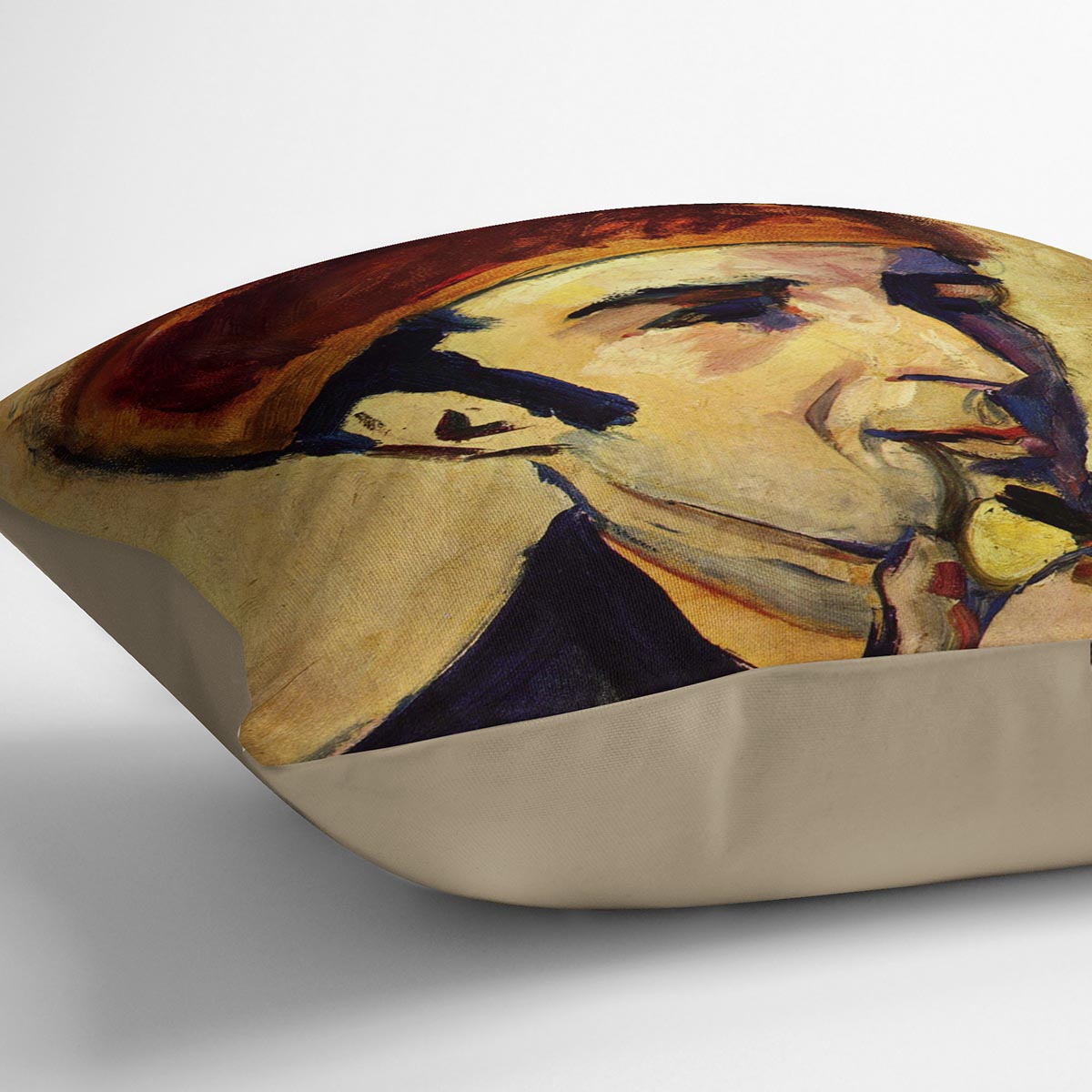 Portrait of Franz Marc by Macke Cushion - Canvas Art Rocks - 2