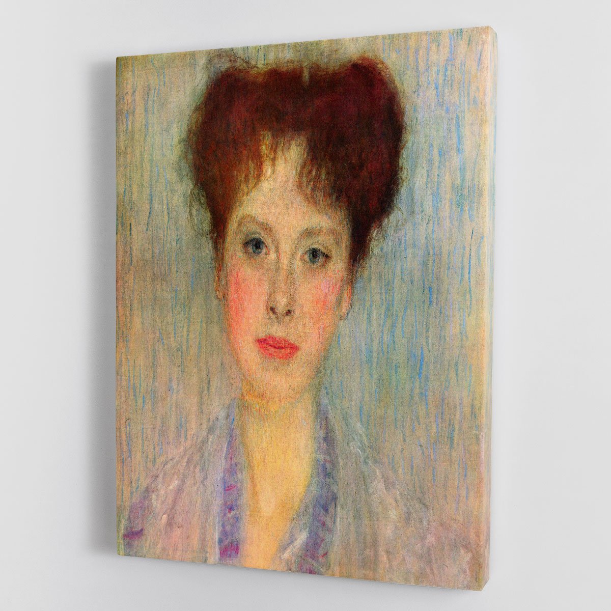 Portrait of Gertha Fersovanyi detail by Klimt Canvas Print or Poster