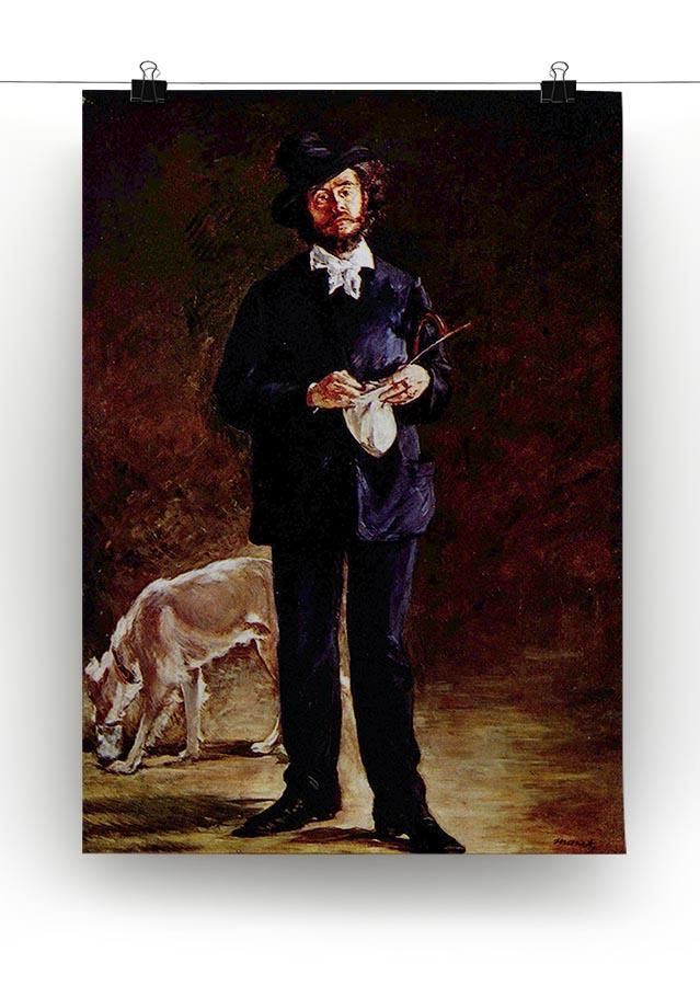 Portrait of Gilbert Marcellin Desboutin Canvas Print & Poster - Canvas Art Rocks - 2
