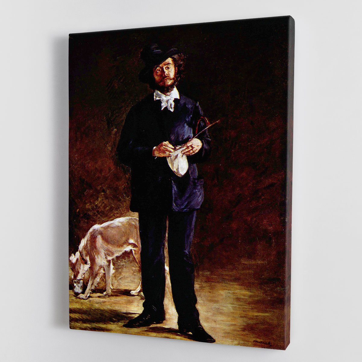 Portrait of Gilbert Marcellin Desboutin Canvas Print or Poster