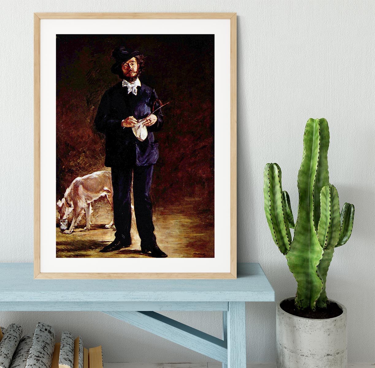 Portrait of Gilbert Marcellin Desboutin Framed Print - Canvas Art Rocks - 3