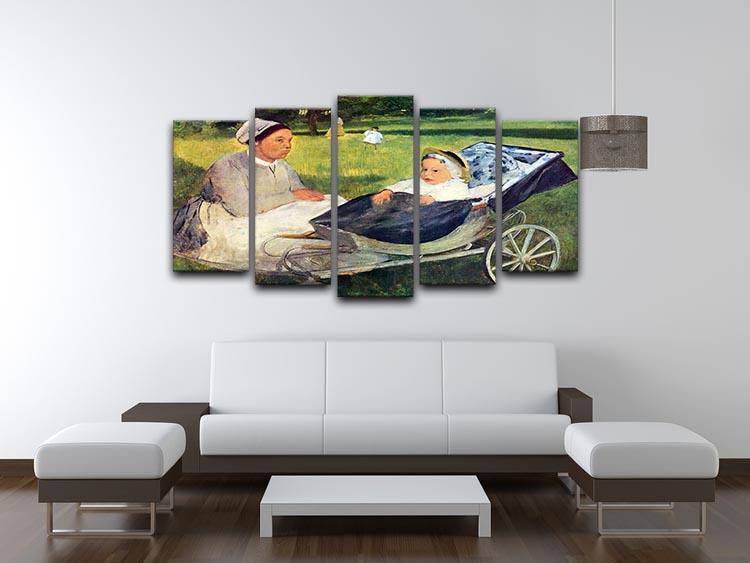 Portrait of Henri Valpincon by Degas 5 Split Panel Canvas - Canvas Art Rocks - 3
