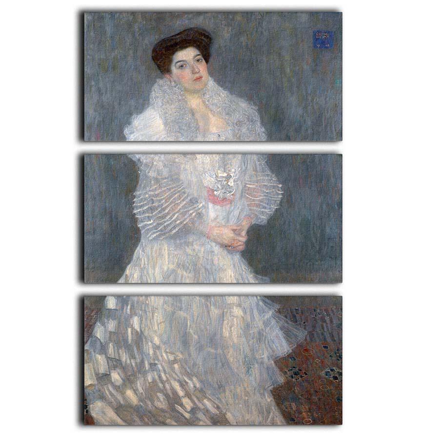 Portrait of Hermine Gallia by Klimt 3 Split Panel Canvas Print - Canvas Art Rocks - 1