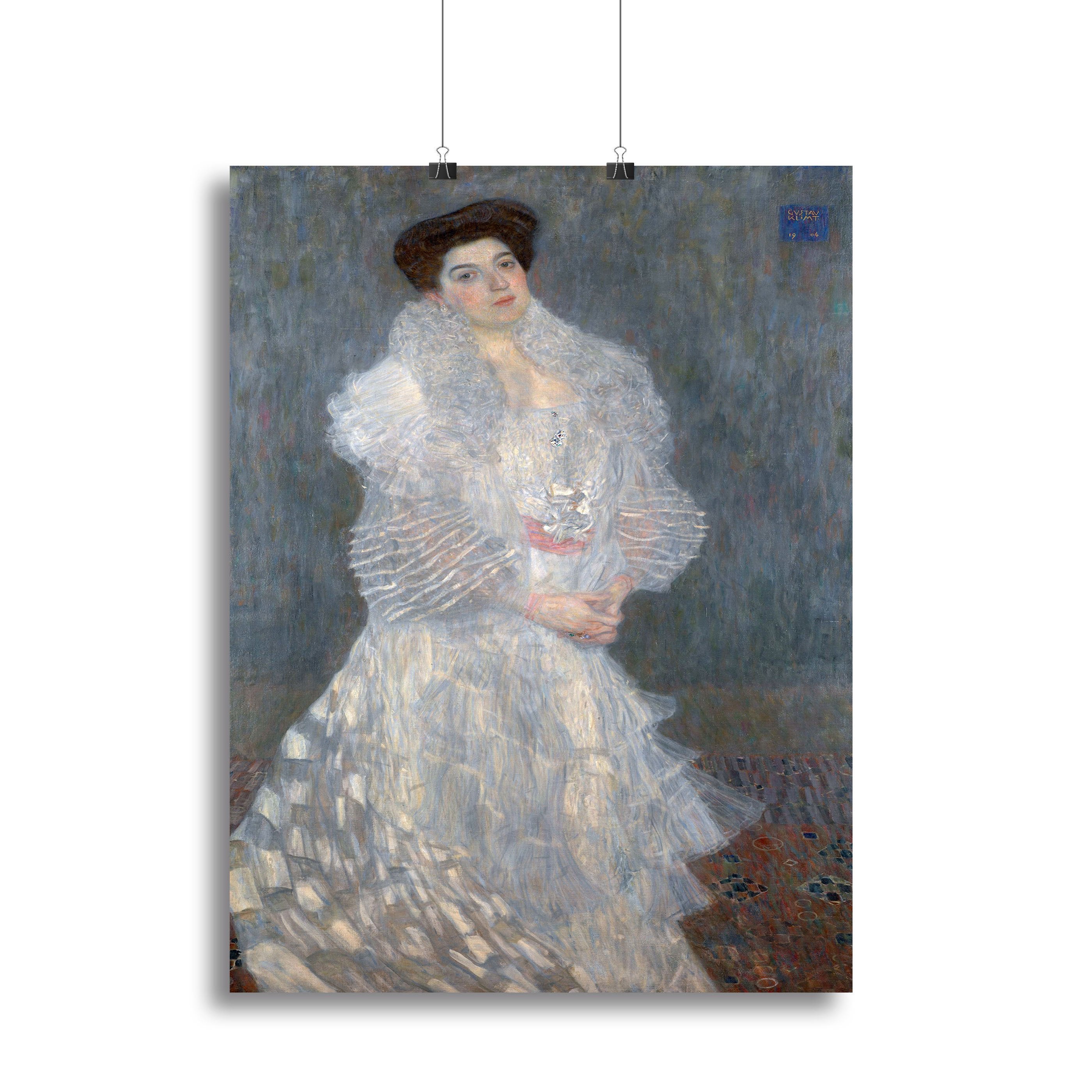 Portrait of Hermine Gallia by Klimt Canvas Print or Poster