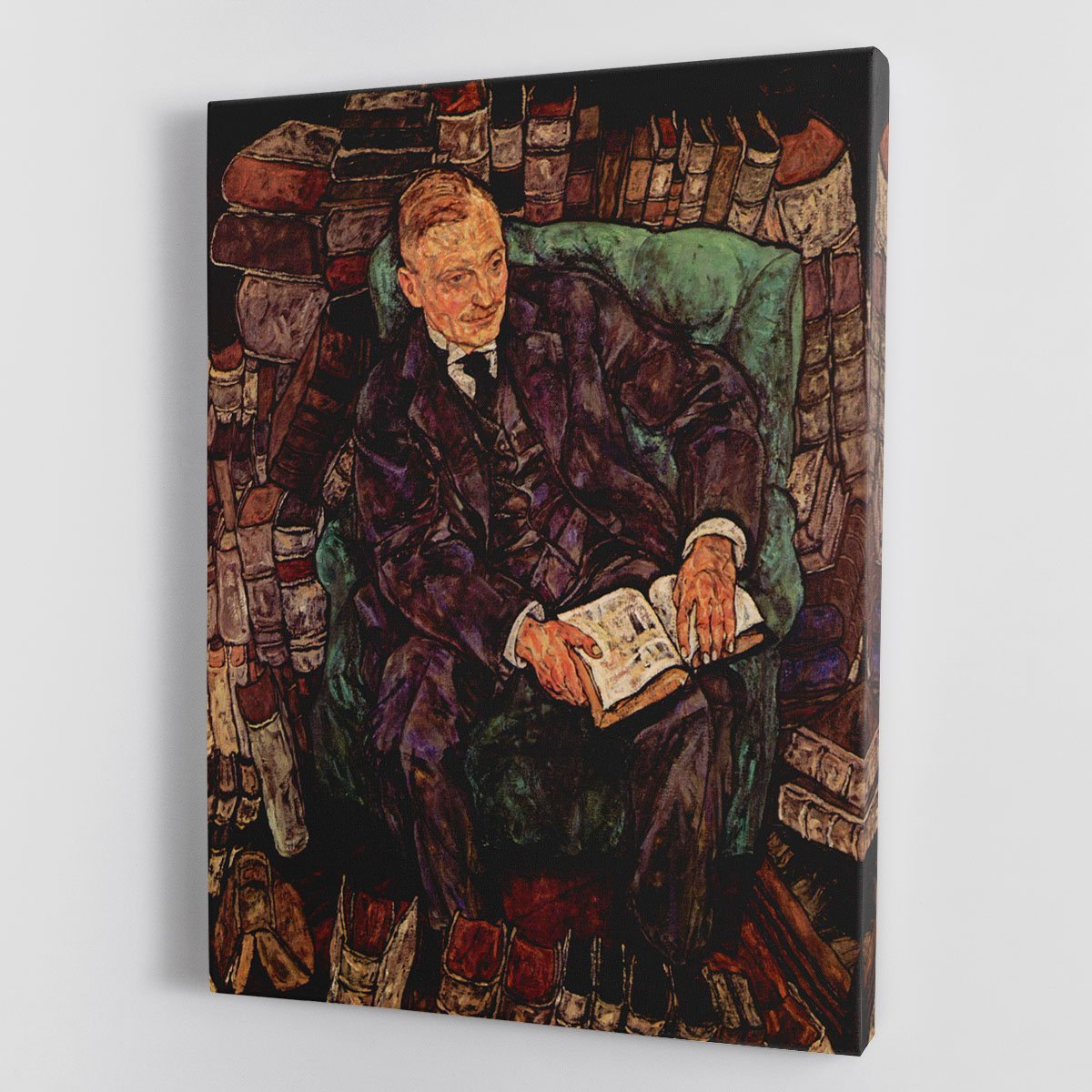 Portrait of Hugo Koller by Egon Schiele Canvas Print or Poster