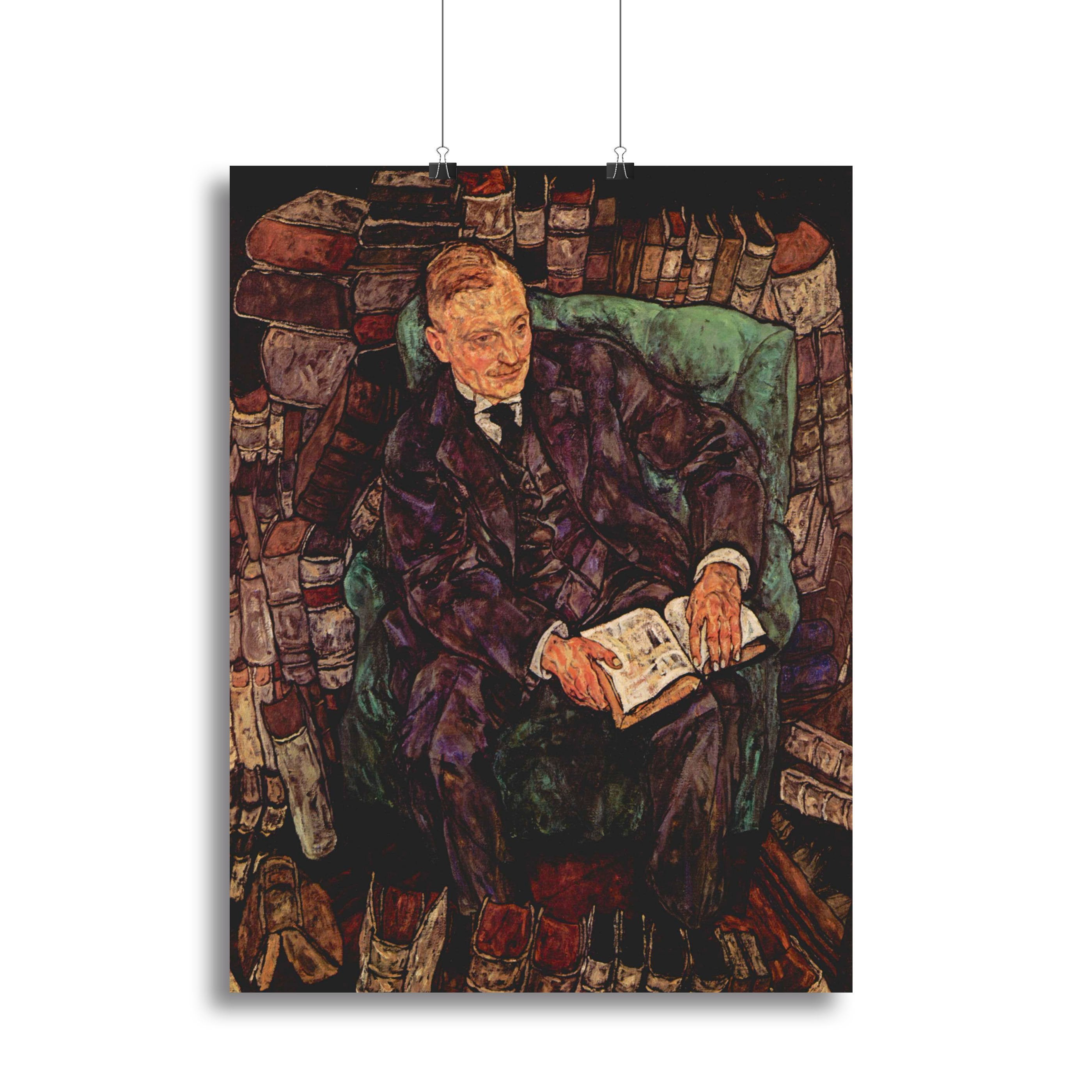 Portrait of Hugo Koller by Egon Schiele Canvas Print or Poster