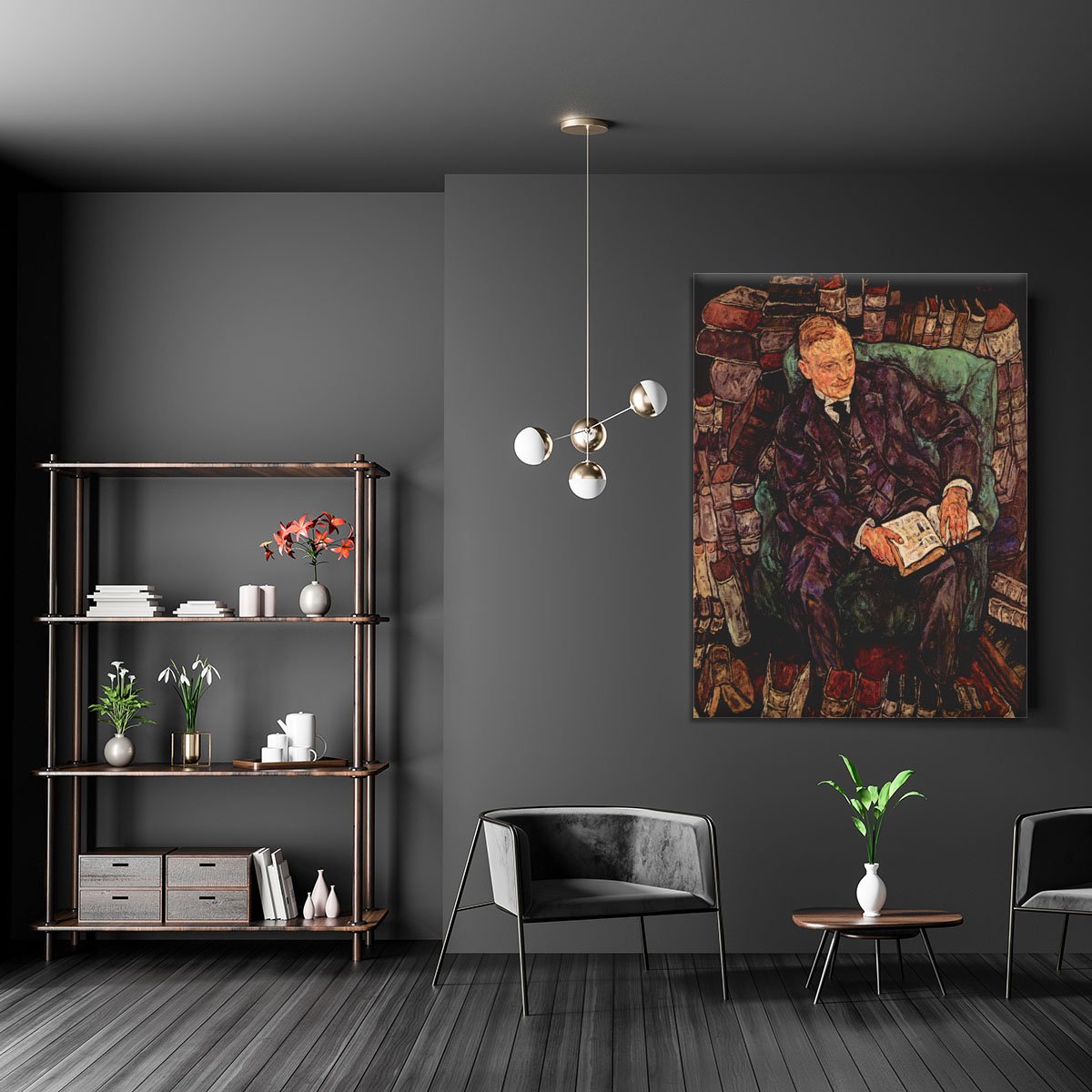 Portrait of Hugo Koller by Egon Schiele Canvas Print or Poster