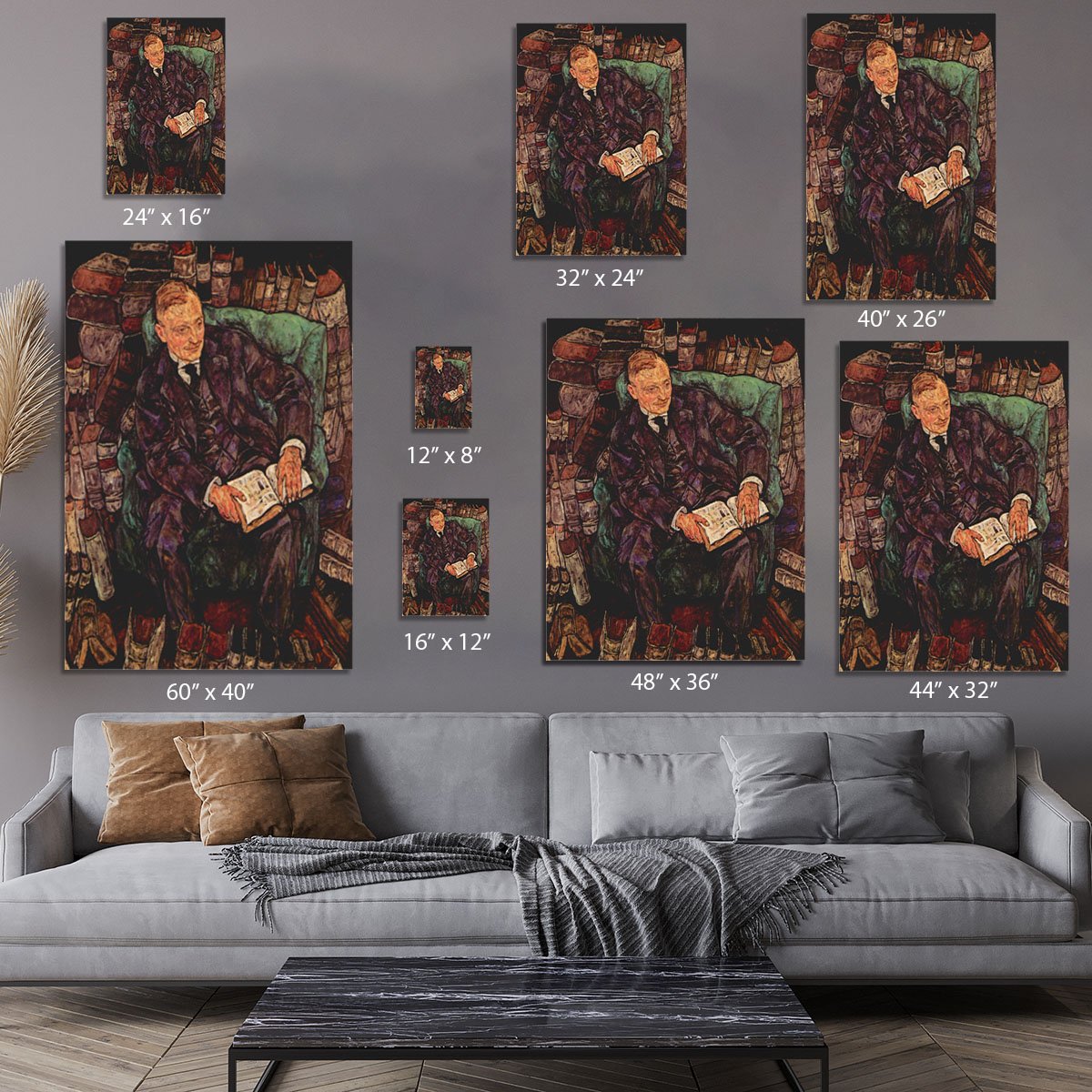 Portrait of Hugo Koller by Egon Schiele Canvas Print or Poster