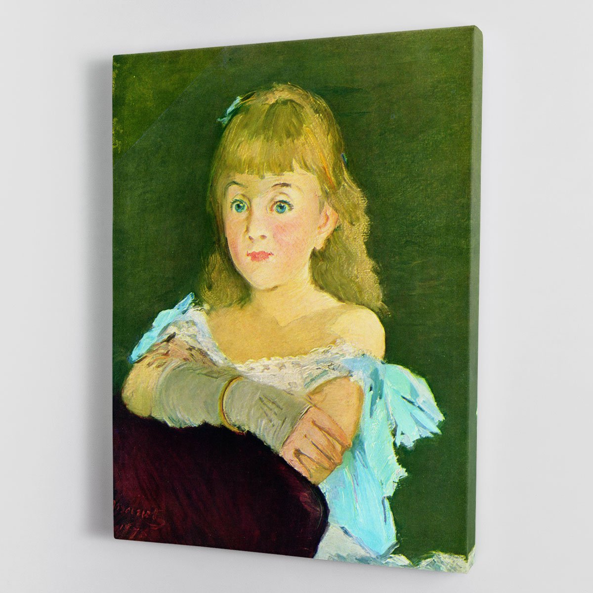 Portrait of Lina Campineanu by Manet Canvas Print or Poster