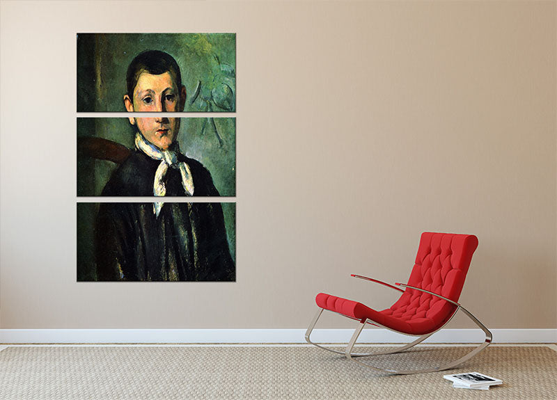 Portrait of Lois Guillaime by Cezanne 3 Split Panel Canvas Print - Canvas Art Rocks - 2