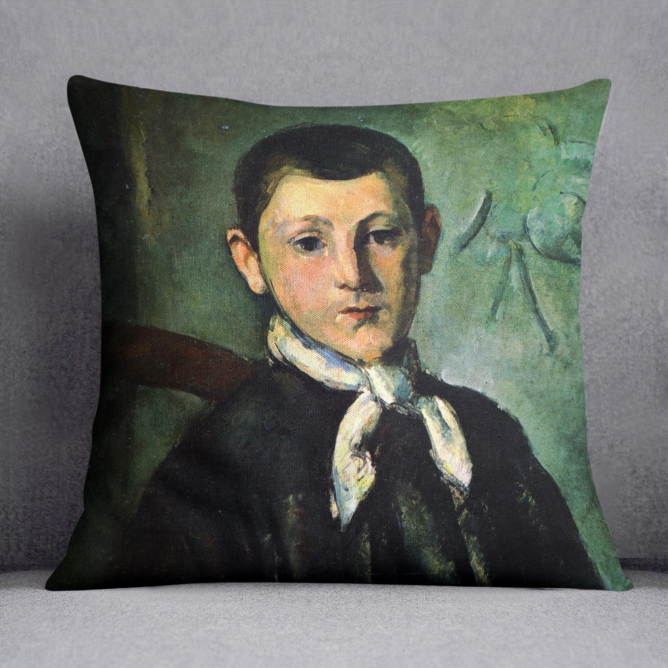 Portrait of Lois Guillaime by Cezanne Cushion - Canvas Art Rocks - 1