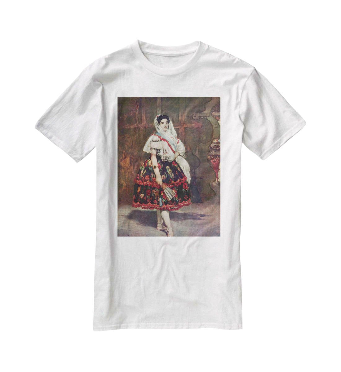 Portrait of Lola de Valence by Manet T-Shirt - Canvas Art Rocks - 5