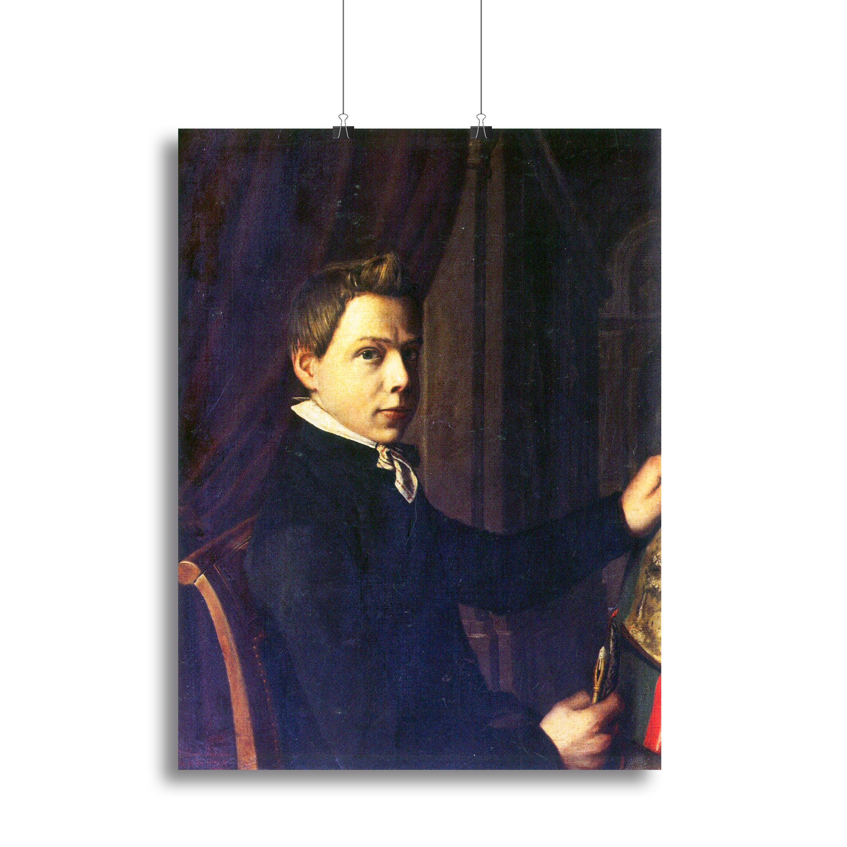 Portrait of Lourens Alma Tadema by Alma Tadema Canvas Print or Poster