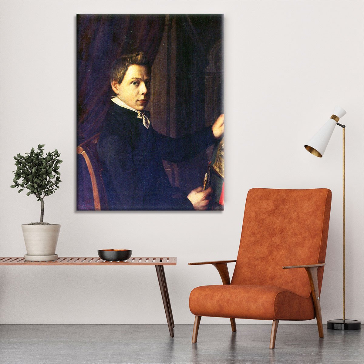 Portrait of Lourens Alma Tadema by Alma Tadema Canvas Print or Poster